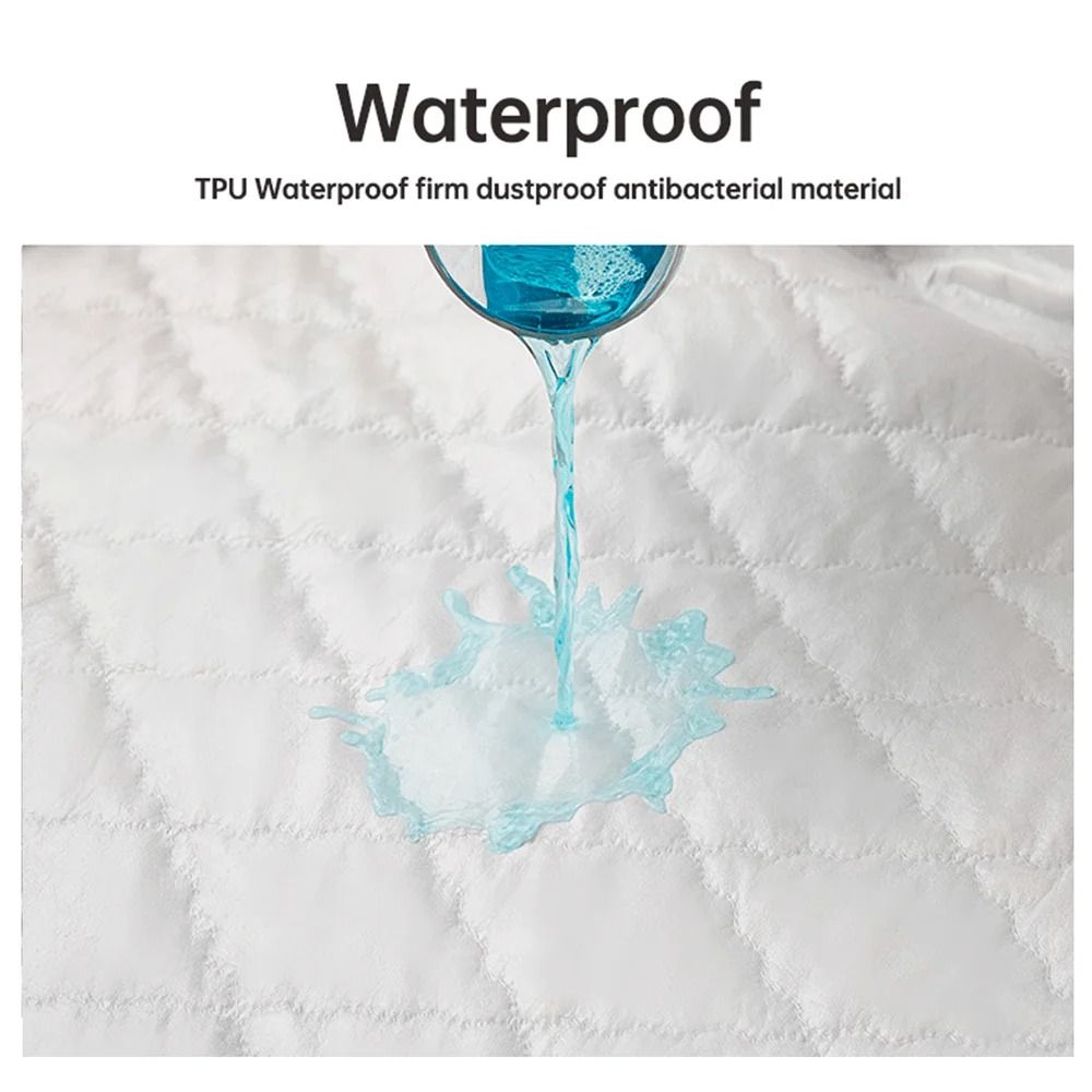 Waterproof Mattress Protector Fitted Sheet Style Bed Cover Multi Size 5