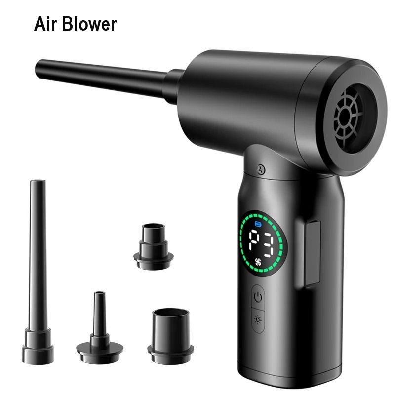 Portable Air Duster And Vacuum Cleaner Cordless 7500mAh Multi Air Blower 5