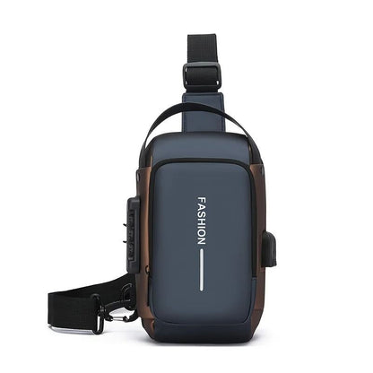 Mens Oxford Sling Bag Crossbody Chest Pack With Phone Pocket 7