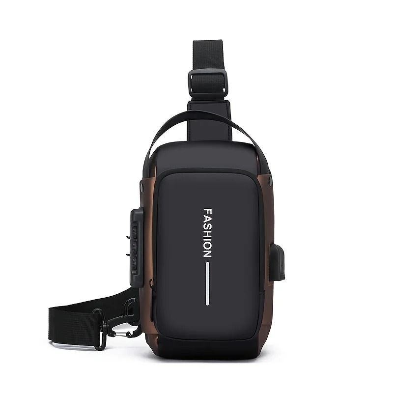 Mens Oxford Sling Bag Crossbody Chest Pack With Phone Pocket 9