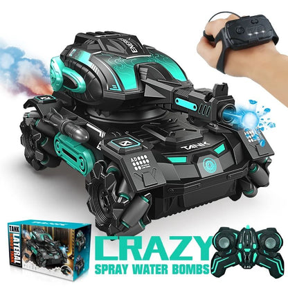 RC Spray Stunt Car 24G Remote Control Water Polo Tank Toy With Launch Feature 11