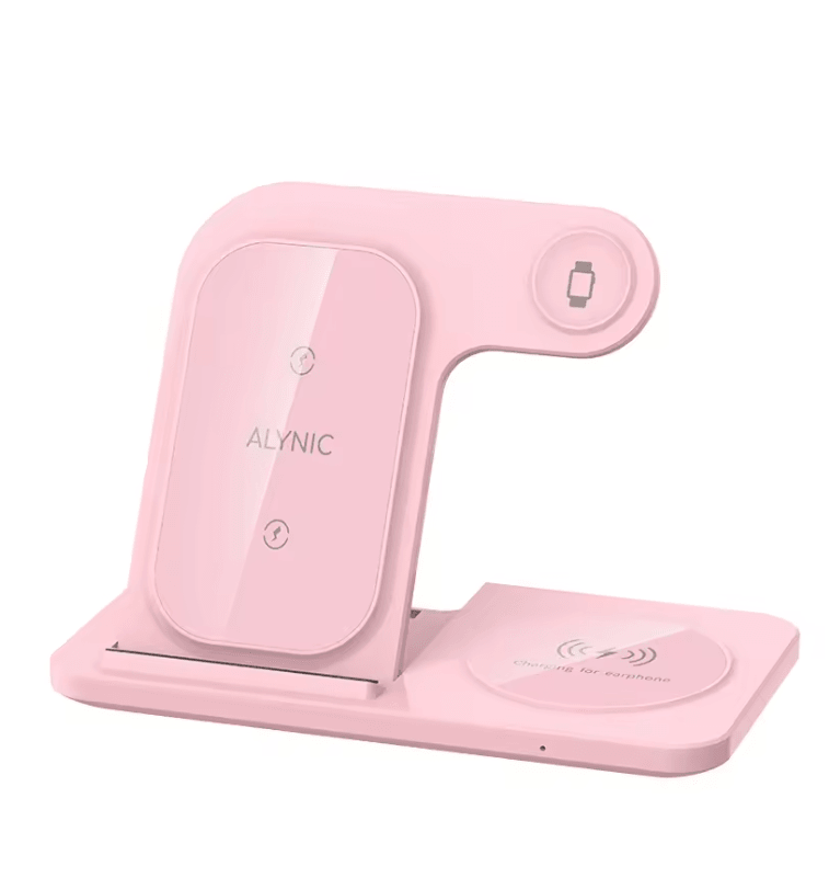 30W LED Fast Wireless Charger Stand 3 In 1 Foldable Charging Station For IPhone Apple Watch And Air 10