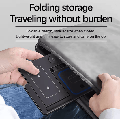 30W LED Fast Wireless Charger Stand 3 In 1 Foldable Charging Station For IPhone Apple Watch And Air 3