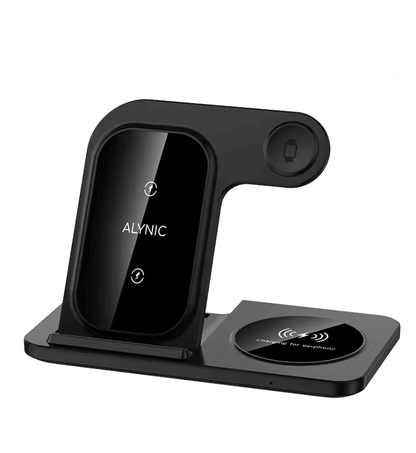 30W LED Fast Wireless Charger Stand 3 In 1 Foldable Charging Station For IPhone Apple Watch And Air 8