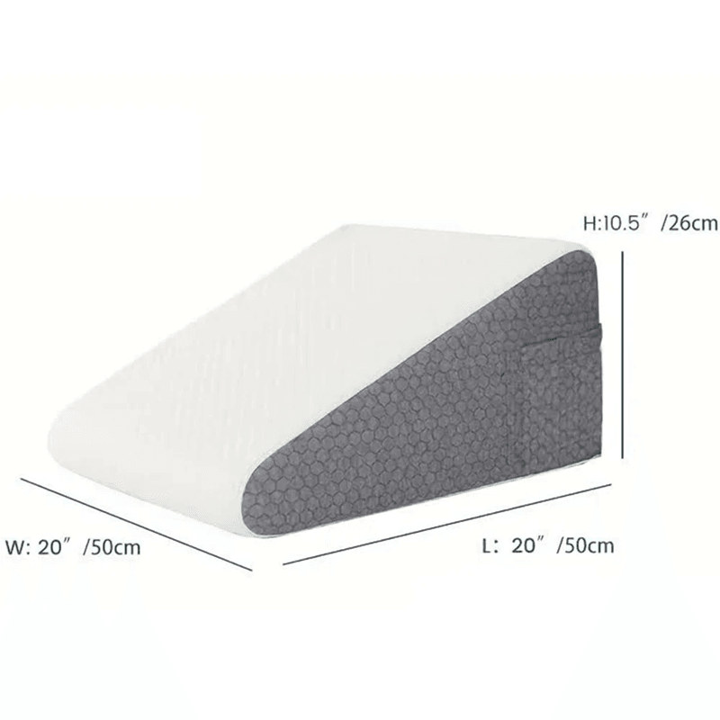 Memory Foam Bed Wedge Pillow For Sleeping Leg Elevation And Snoring Relief 3