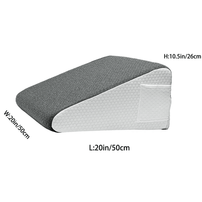 Memory Foam Bed Wedge Pillow For Sleeping Leg Elevation And Snoring Relief 4