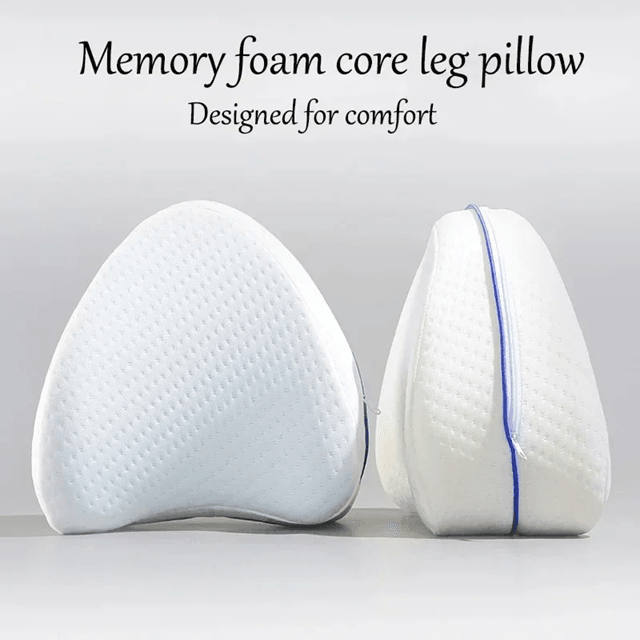 Memory Foam Leg Pillow For Sciatica Relief And Lower Back Pain Support 3