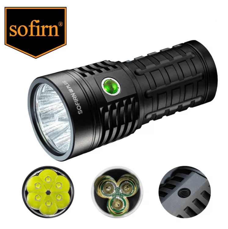 Sofirn Q8 Plus Powerful LED Flashlight 16000 Lumen USB C Rechargeable Torch