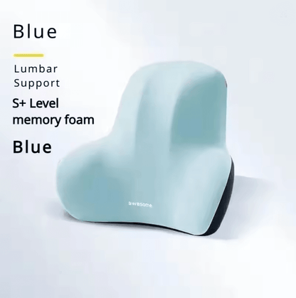 ErgoComfort Memory Foam Lumbar Support Cushion For Car Office And Gaming Chairs 4
