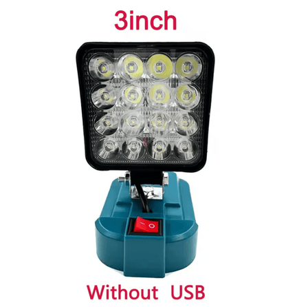 PowerBeam Cordless LED Work Light Compatible With Makita 18V Batteries 3