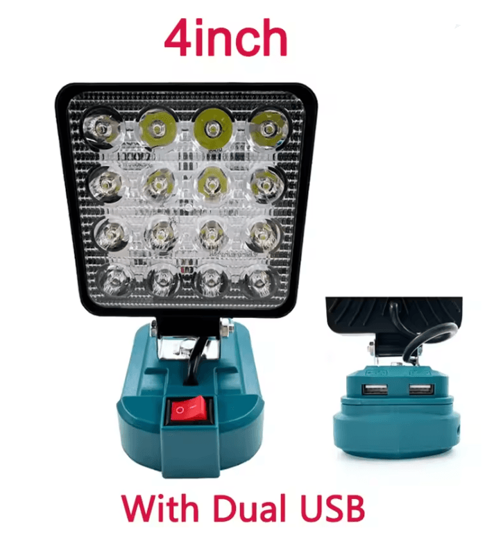 PowerBeam Cordless LED Work Light Compatible With Makita 18V Batteries 4