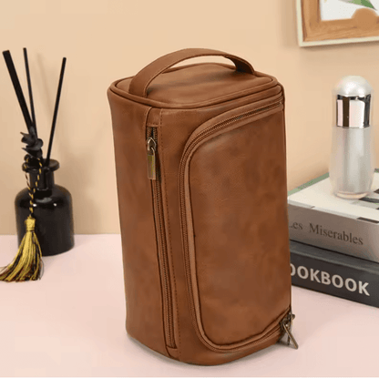 Voyager Vintage Mens Toiletry Bag Travel Organizer With Hanging Storage 1