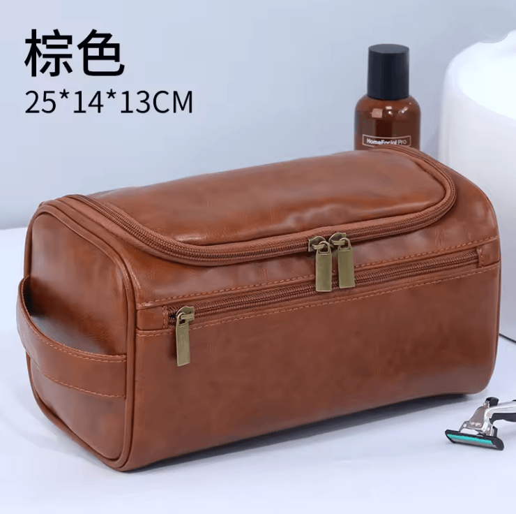 Voyager Vintage Mens Toiletry Bag Travel Organizer With Hanging Storage 6