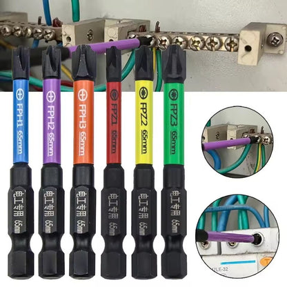 6 Piece Magnetic Screwdriver Bits Set For Circuit Breakers And Electricians 3