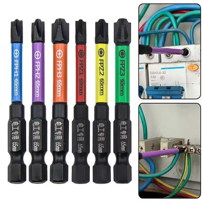 6 Piece Magnetic Screwdriver Bits Set For Circuit Breakers And Electricians 4