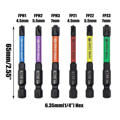 6 Piece Magnetic Screwdriver Bits Set For Circuit Breakers And Electricians 5