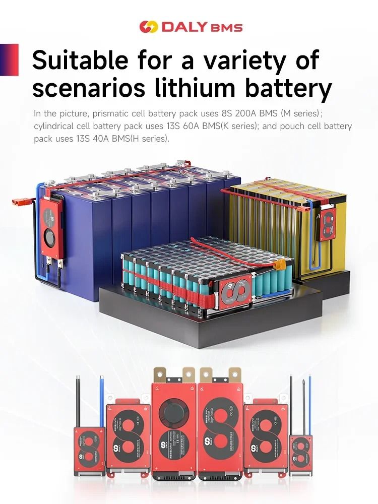 DALY BMS Liion And LiFePO4 Battery Management System With Balance Function 15A100A 2