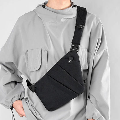 Mens AntiTheft Crossbody Chest Bag With Adjustable Strap 2