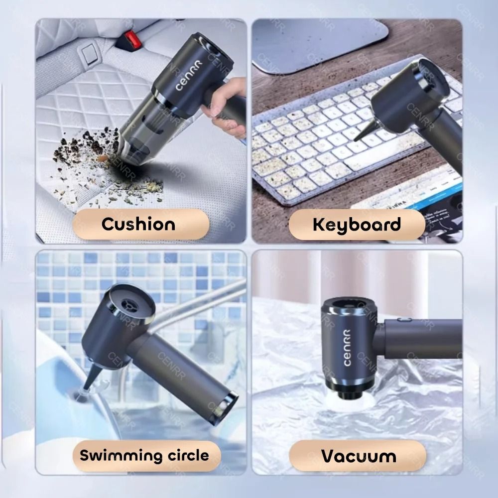 Mini Car Vacuum Cleaner Wireless Handheld 210000Pa Powerful Portable Cleaner 2