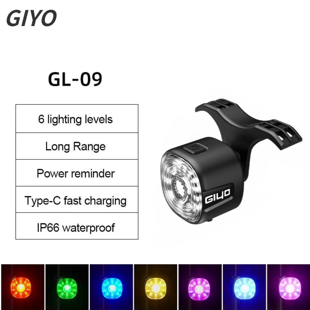 Smart Bicycle Brake Rear Light LED Taillight With Auto On Off And USB Type C Charging 9