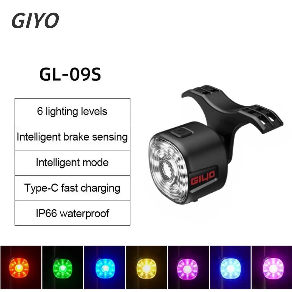 Smart Bicycle Brake Rear Light LED Taillight With Auto On Off And USB Type C Charging 10