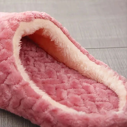 Unisex Fluffy Indoor Slippers Soft Lightweight Anti Slip Slides For Autumn Winter 4