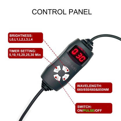 Infrared Red Light Therapy Belt  120 LED 660nm  850nm Pad For Pain Relief Muscle Recovery  Fatigue  2