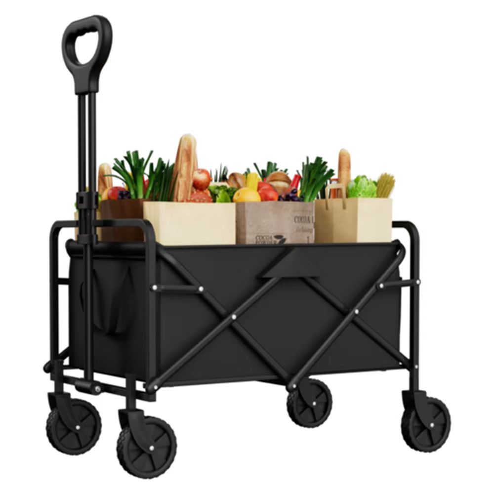 Foldable Garden Wagon Cart – Portable Outdoor Camping & Beach Utility Trolley