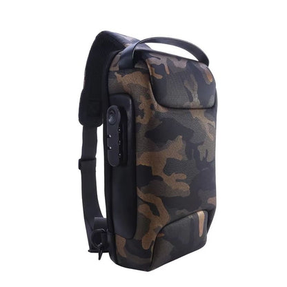 Mens USB Crossbody Bag  Waterproof AntiTheft Shoulder Chest Pack For Travel  Daily Use 9