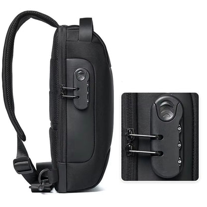 Mens USB Crossbody Bag  Waterproof AntiTheft Shoulder Chest Pack For Travel  Daily Use 3