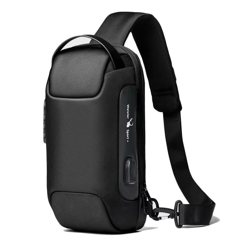 Mens USB Crossbody Bag  Waterproof AntiTheft Shoulder Chest Pack For Travel  Daily Use 6