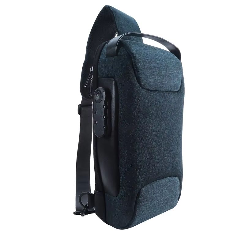 Mens USB Crossbody Bag  Waterproof AntiTheft Shoulder Chest Pack For Travel  Daily Use 8