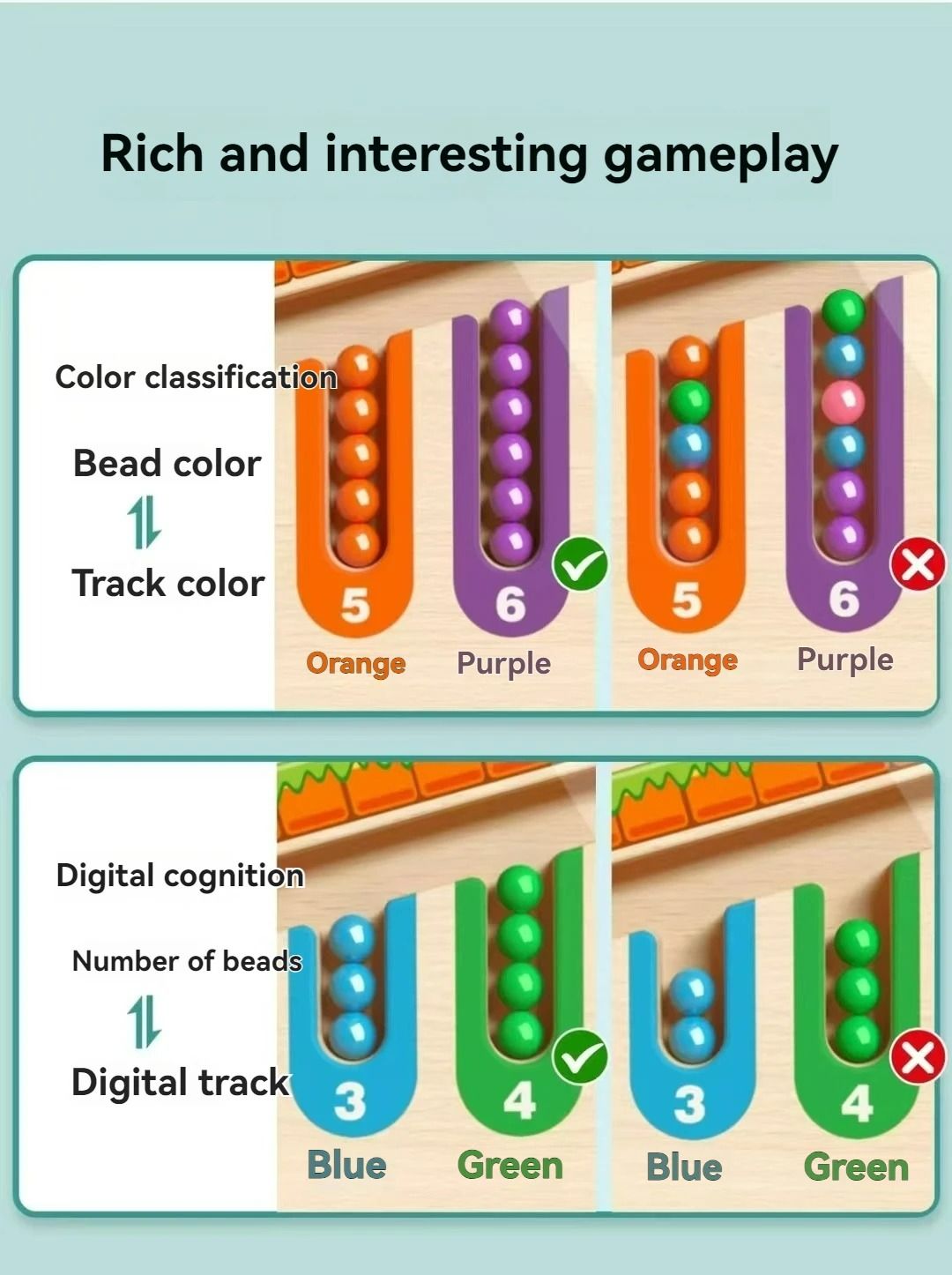 Childrens Magnetic Maze Puzzle Toy With Walking Ball For Early Education 5