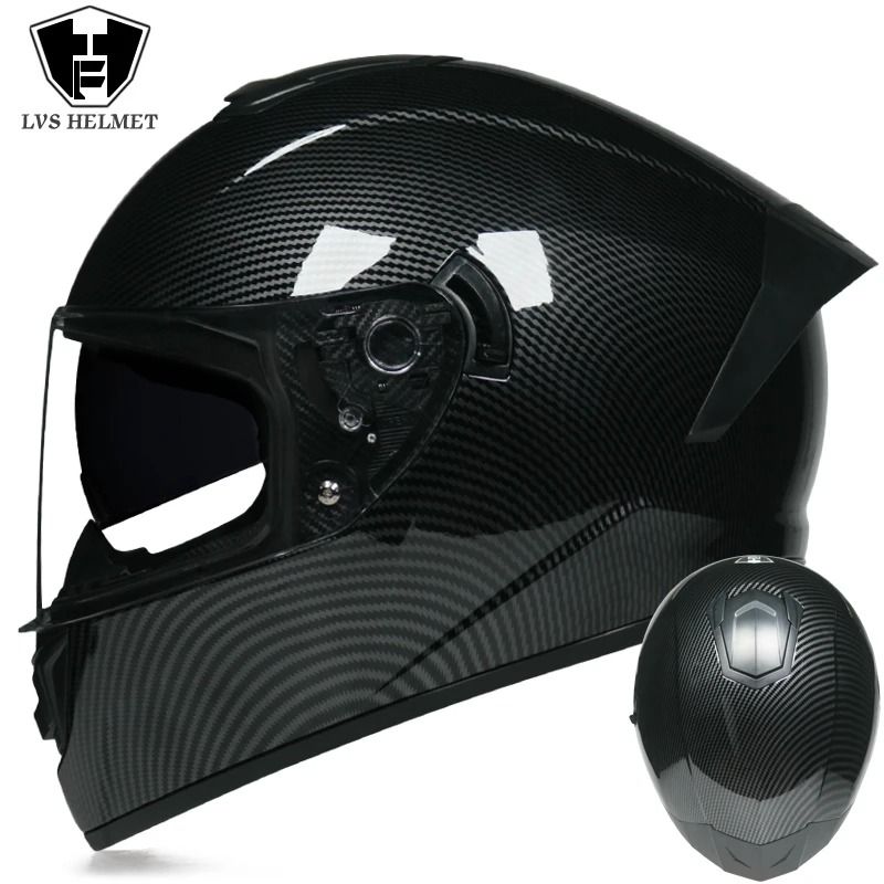 Full Face Motorcycle Helmet With Double Visor Winter Warm Racing Sports Helmet 14