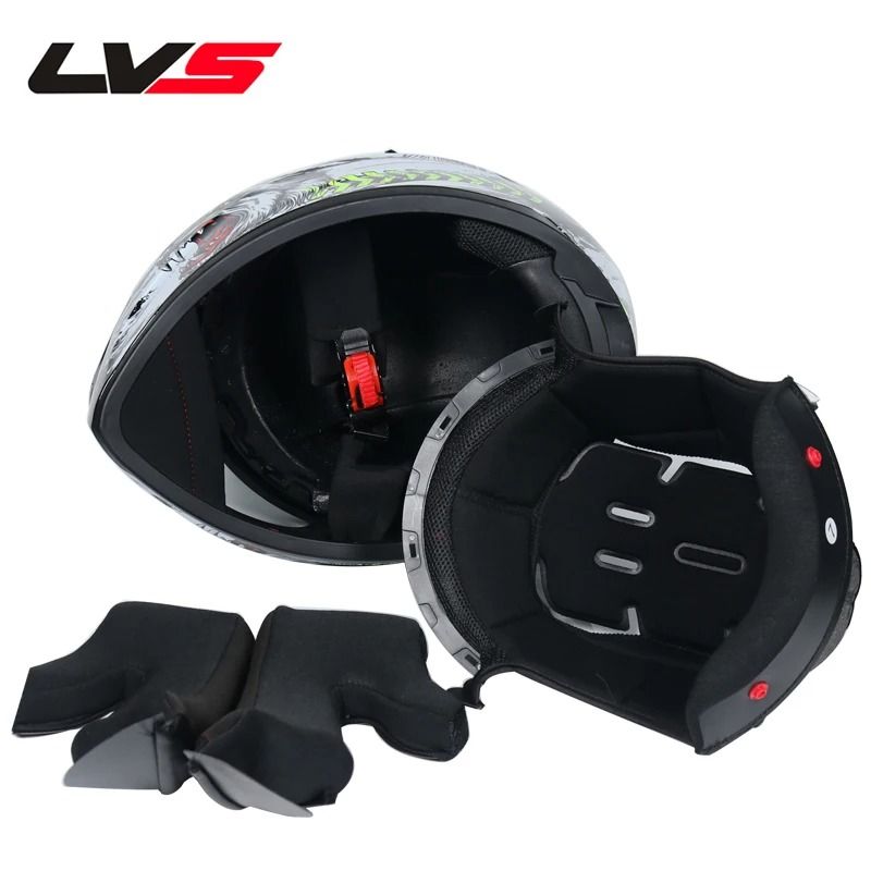 Full Face Motorcycle Helmet With Double Visor Winter Warm Racing Sports Helmet 6