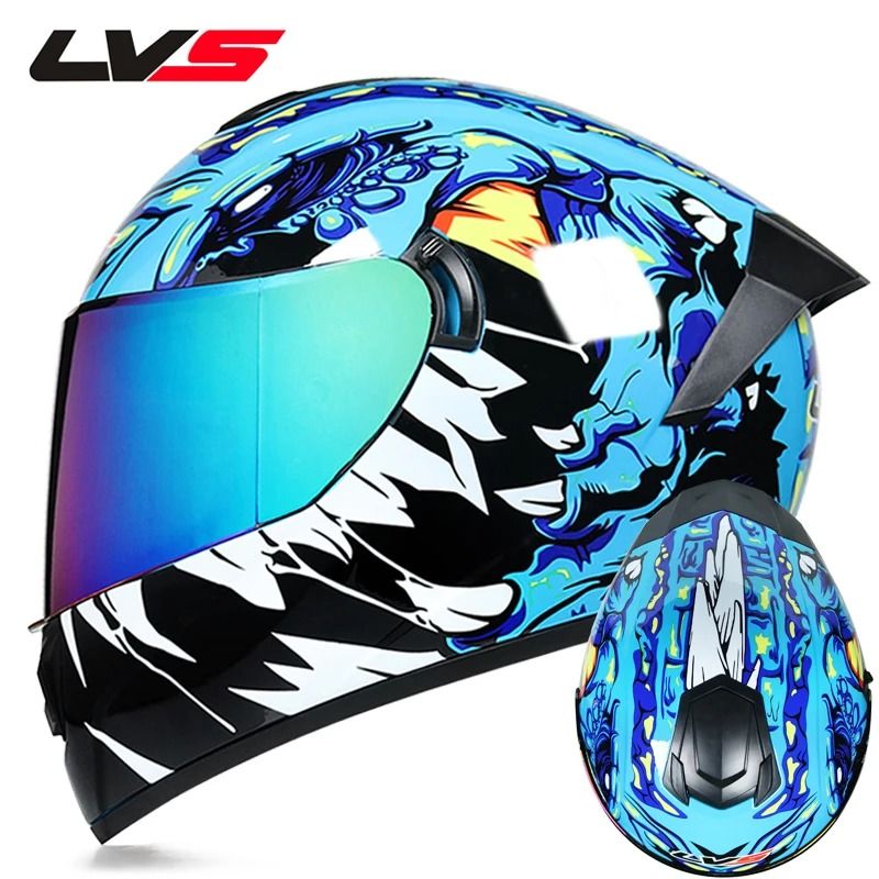 Full Face Motorcycle Helmet With Double Visor Winter Warm Racing Sports Helmet 20