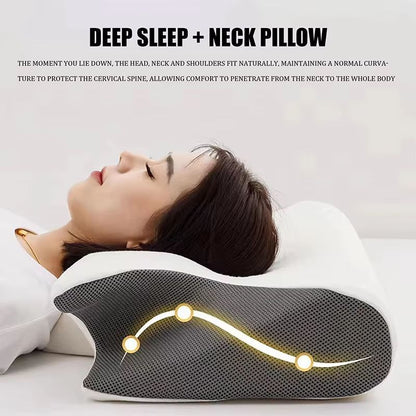 Memory Foam Side Sleeper Pillow – Slow Rebound Cervical Support Pillow for Neck & Spine Alignment