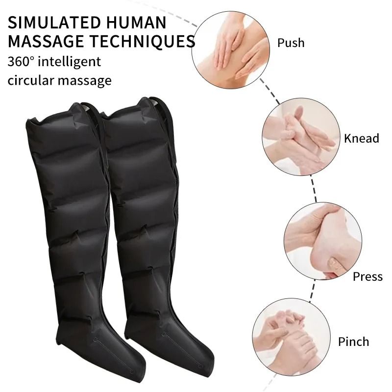 Electric Air Pressure Leg Massager With Kneading Squeeze And Remote Control 5