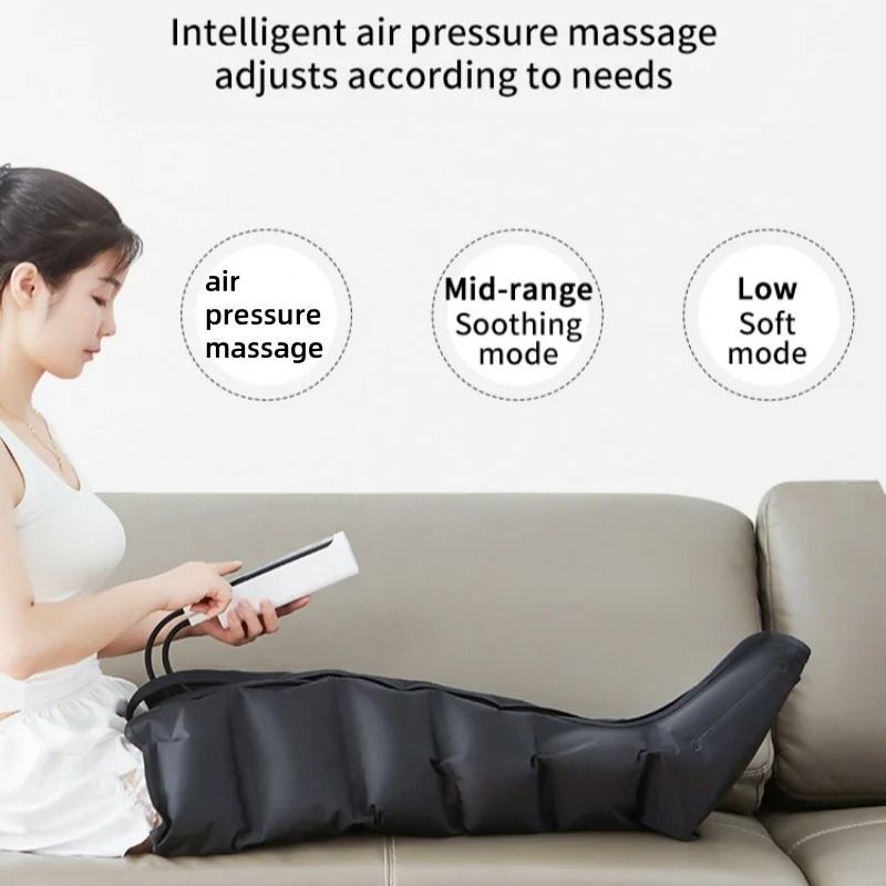 Electric Air Pressure Leg Massager With Kneading Squeeze And Remote Control 6