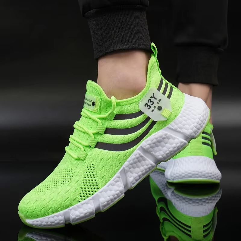 Mens Breathable Sport Sneakers  Lightweight Outdoor Running Walking  Jogging Shoes 2