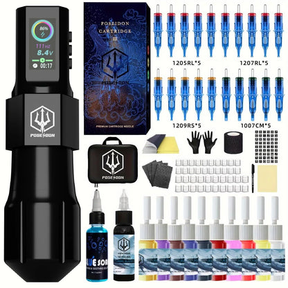 Wireless Tattoo Pen Kit Professional Machine For Permanent Makeup And Body Art 1