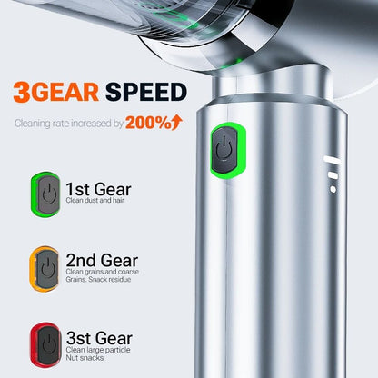 Wireless Car Vacuum Cleaner Powerful 180000Pa Handheld Mini Cleaner For Car And Home 4