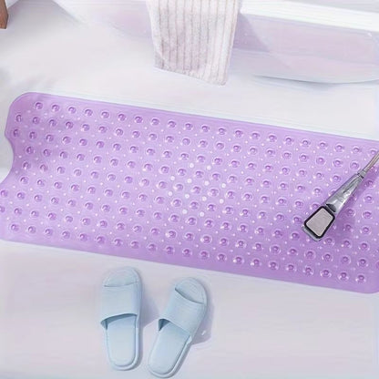 NonSlip Shower Mat  Machine Washable Bathtub Mat With Drain Holes  Suction Cups For Bathroom Safety 10