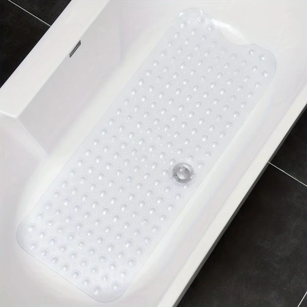 NonSlip Shower Mat  Machine Washable Bathtub Mat With Drain Holes  Suction Cups For Bathroom Safety 11
