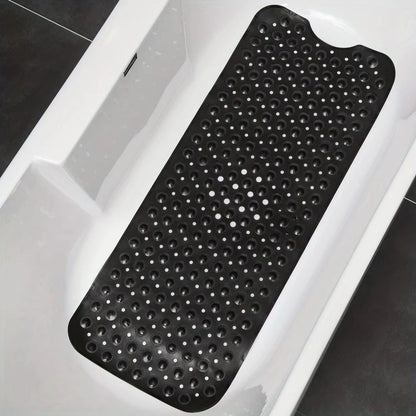 NonSlip Shower Mat  Machine Washable Bathtub Mat With Drain Holes  Suction Cups For Bathroom Safety 12