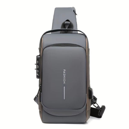 Mens AntiTheft Chest Bag  Durable Oxford Fabric Crossbody Backpack For Motorcycle Sports  Casual Tr 8