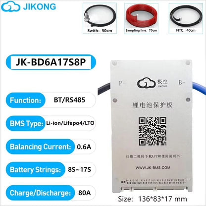 JIKONG Smart BMS With Active Balance  8S To 24S Battery Management System For LiFePO4 LiIon  LTO Pa 18