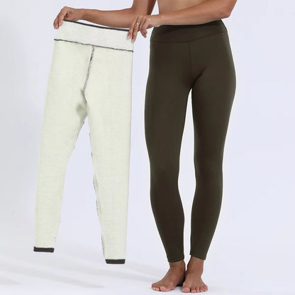 Womens Winter High Waist Leggings  Plus Velvet Thick Stretch Pants For Warmth  Comfort 3