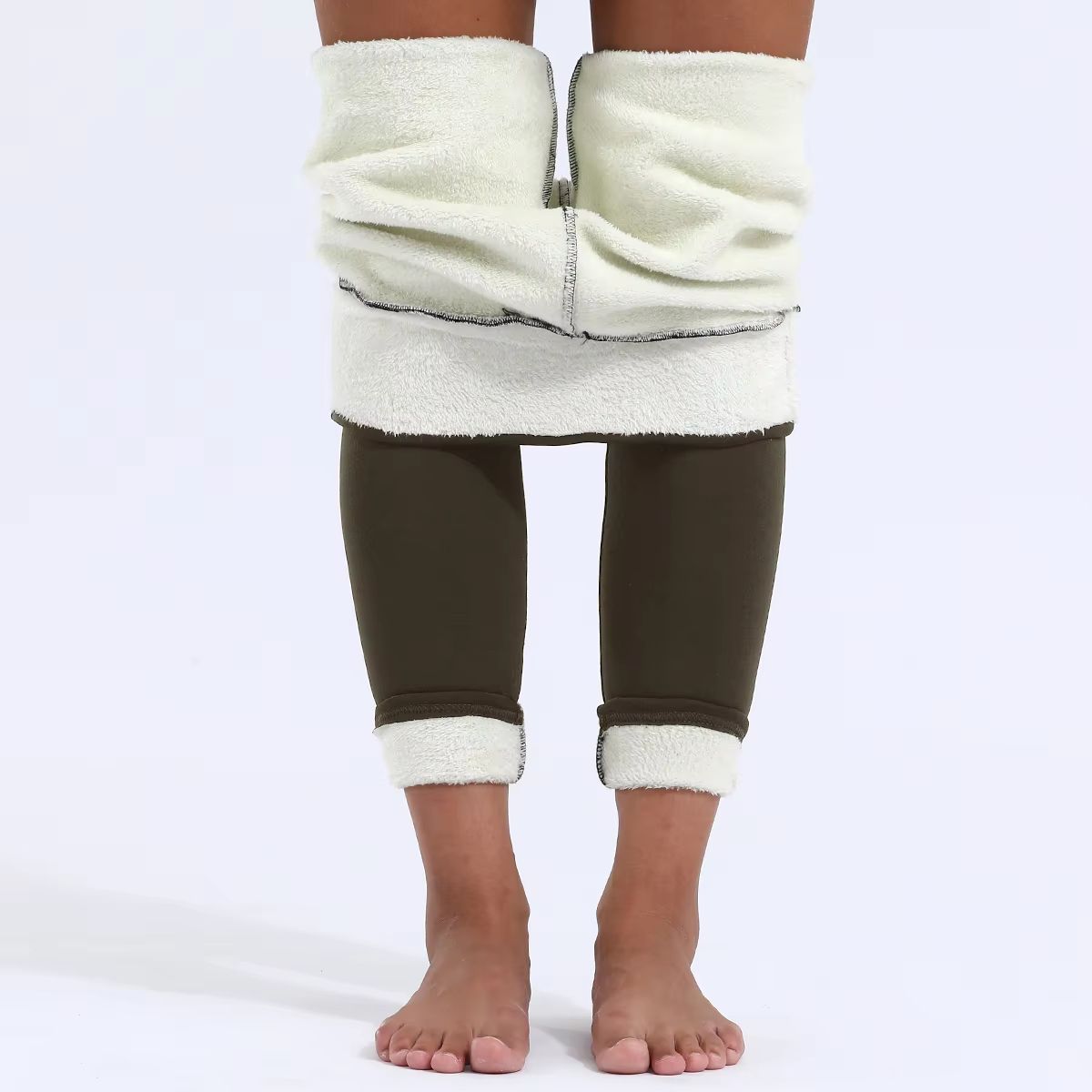 Womens Winter High Waist Leggings  Plus Velvet Thick Stretch Pants For Warmth  Comfort 5
