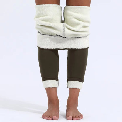 Womens Winter High Waist Leggings  Plus Velvet Thick Stretch Pants For Warmth  Comfort 5